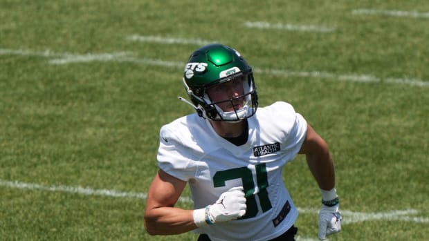 WR Jerome Kapp (31) at Jets' OTAs